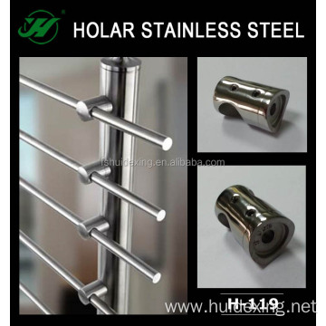 Decorative stainless steel handrail fittings